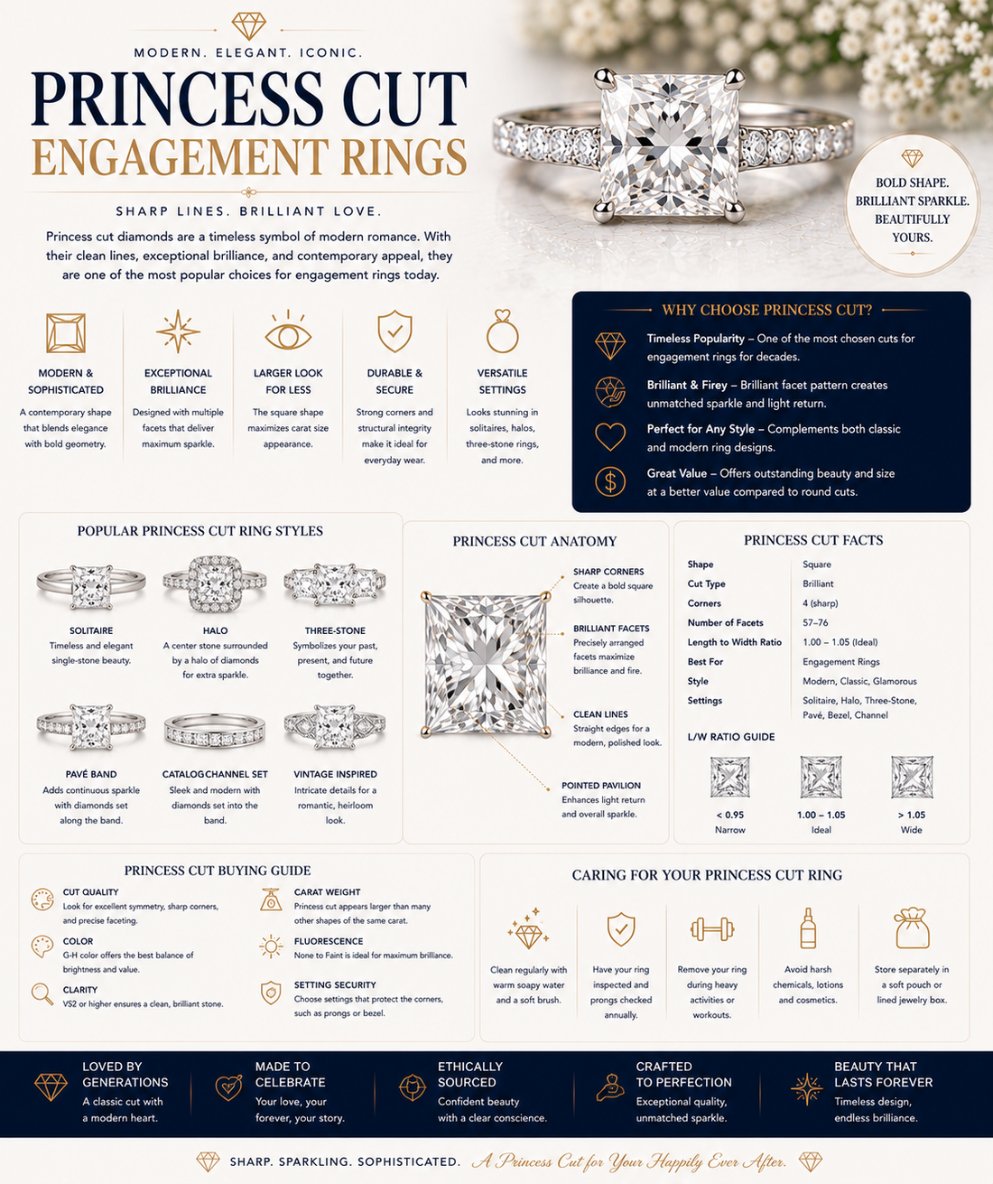 Princess Cut Engagement Rings