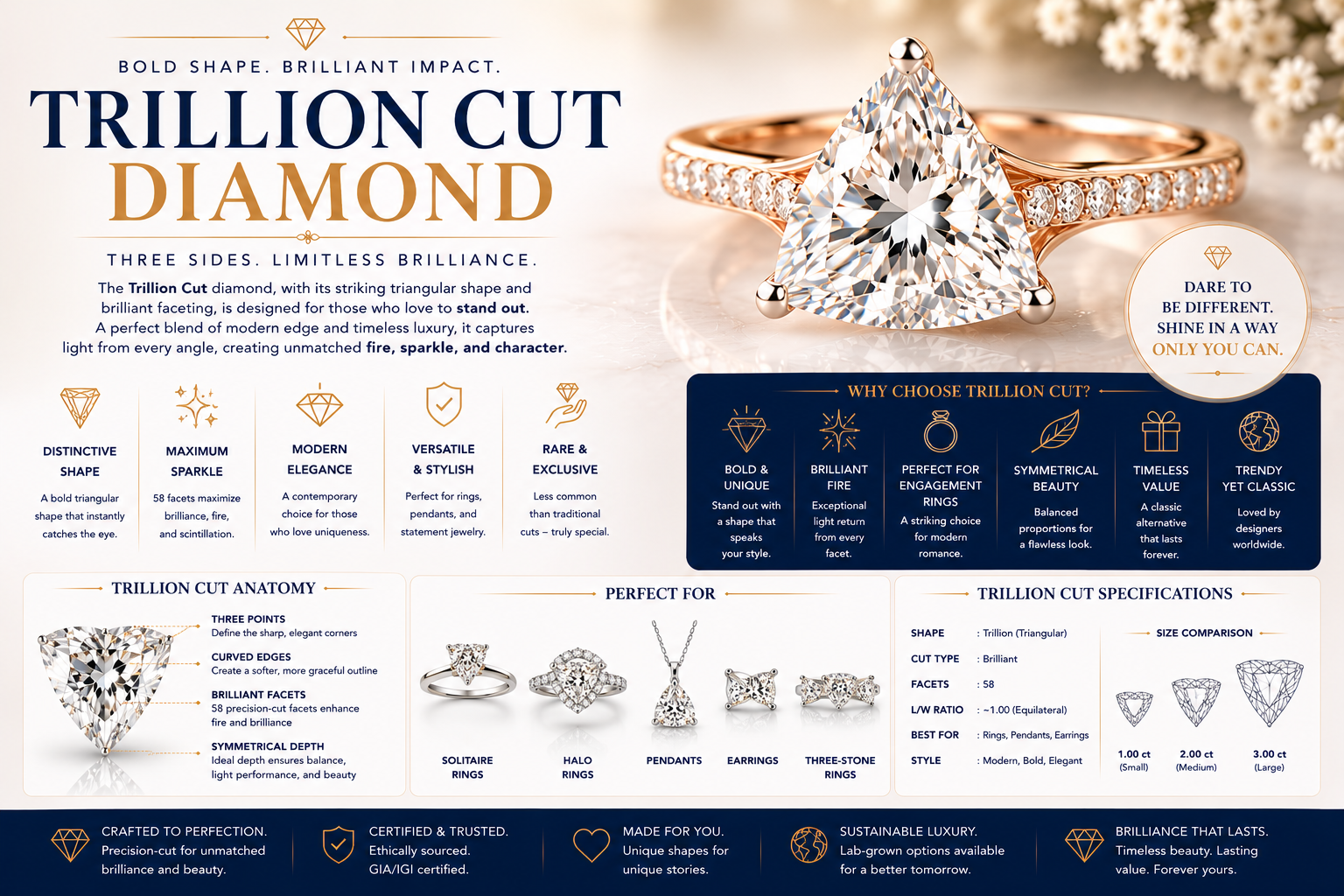 Trillion Cut Diamond