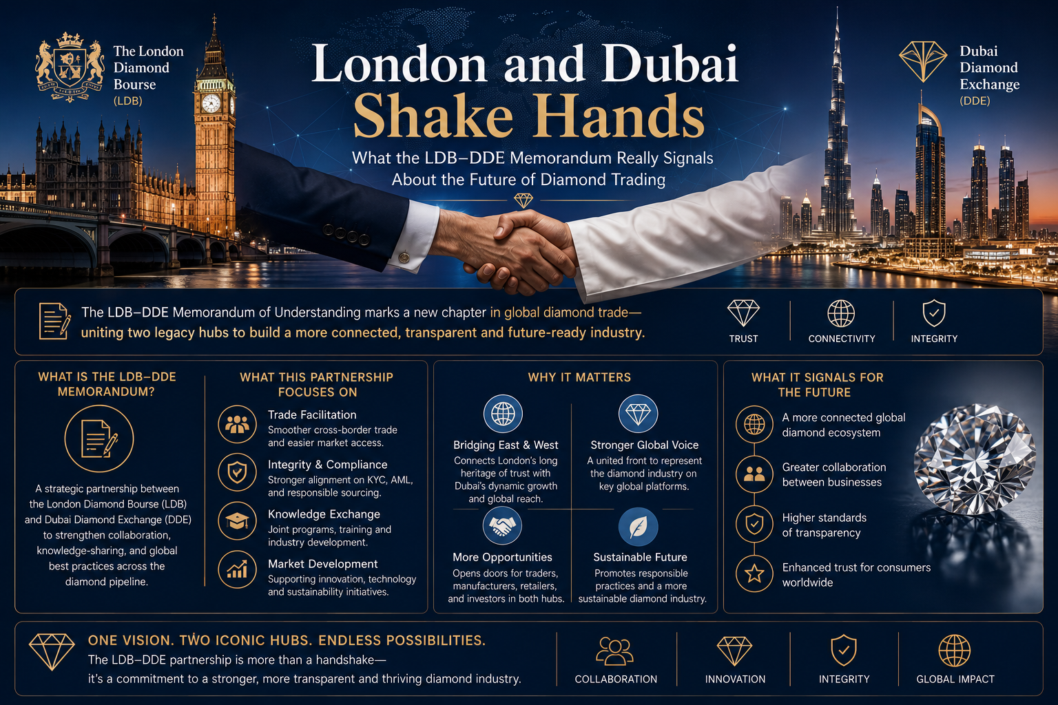 London and Dubai Shake Hands