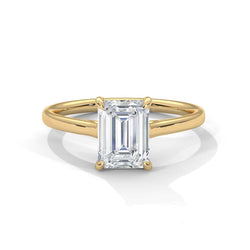 Emerald Cut Solitaire Engagement Ring
