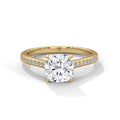 Cushion Cut Lab Grown Diamond Micro-Pavé Engagement Ring 2.24 CT