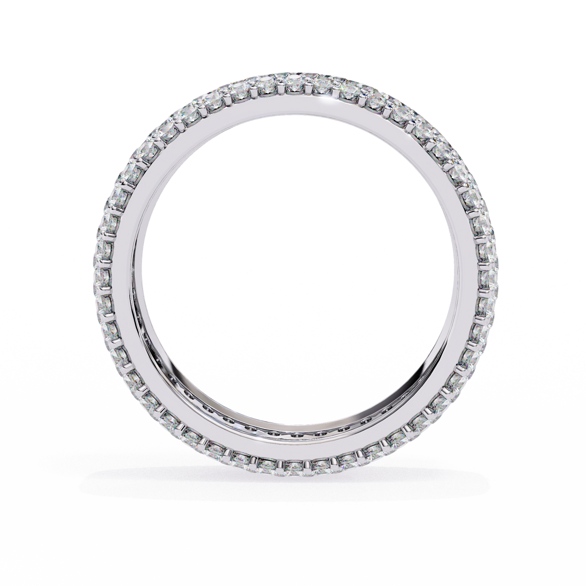 Diamond ring with a white background
