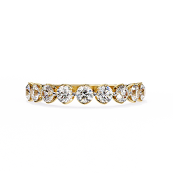 Round Cut Lab-Grown Diamond 9-Stone Band 0.97 CT