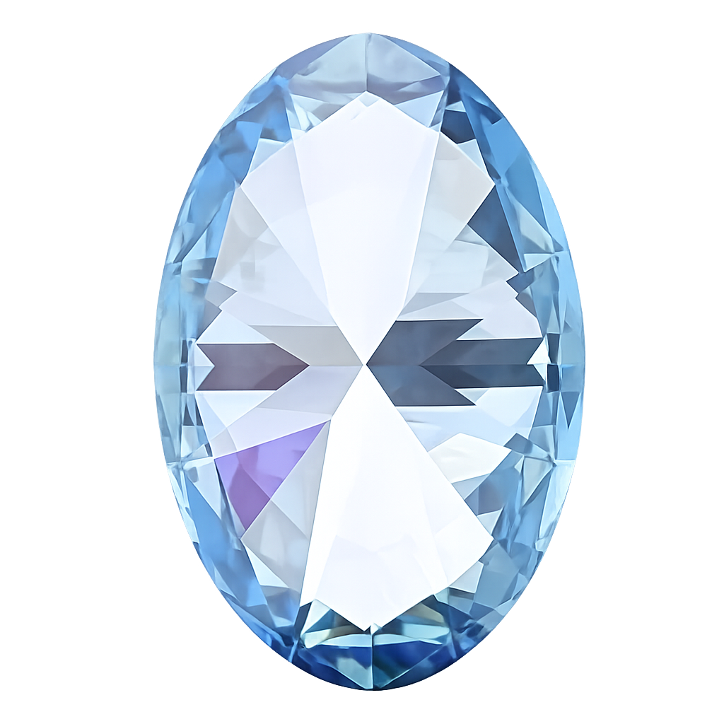 Oval Cut Lab Grown Fancy Blue Diamond 2 CT