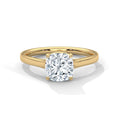 Cushion Square Cathedral Solitaire Engagement Ring