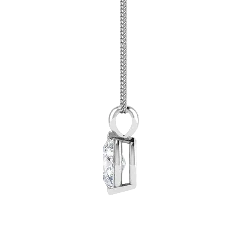 Marquise Lab Diamond 2 Claw Pendant
