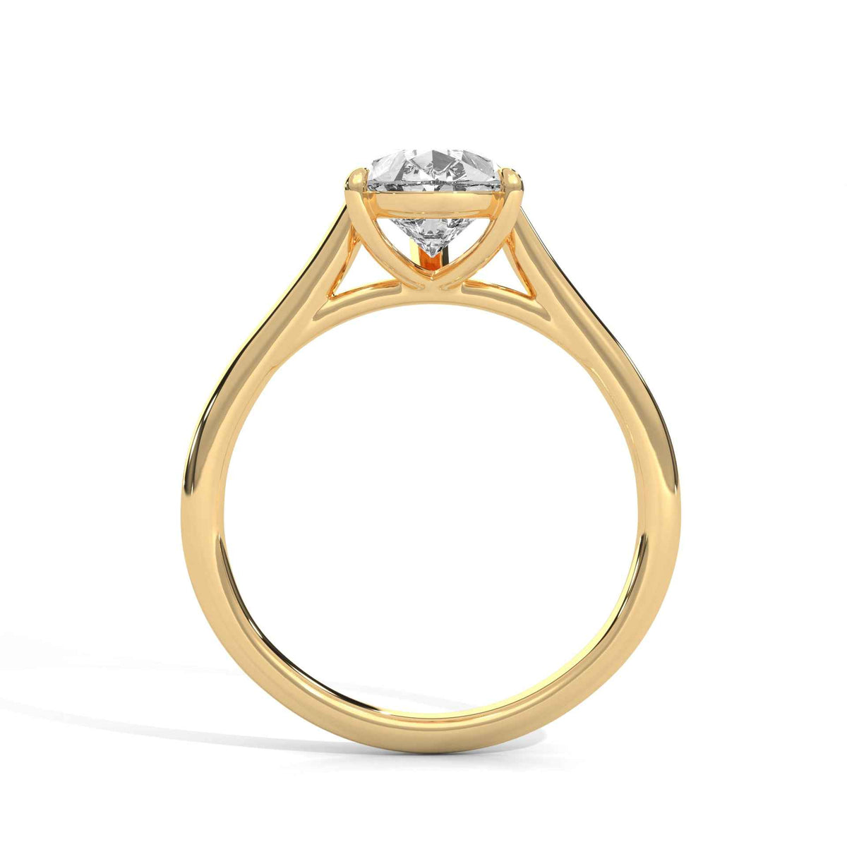 Pear Cut Lab-Grown Diamond Solitaire Engagement Ring 2.00 CT