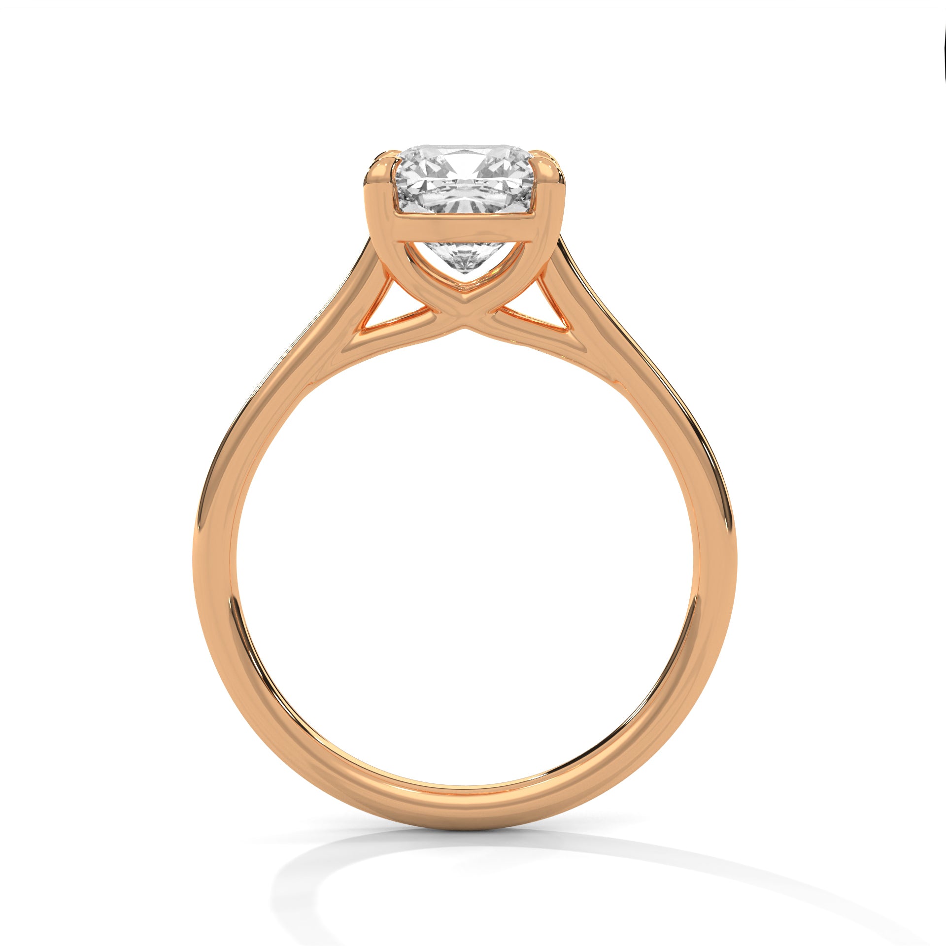 Cushion Solitaire Engagement Ring