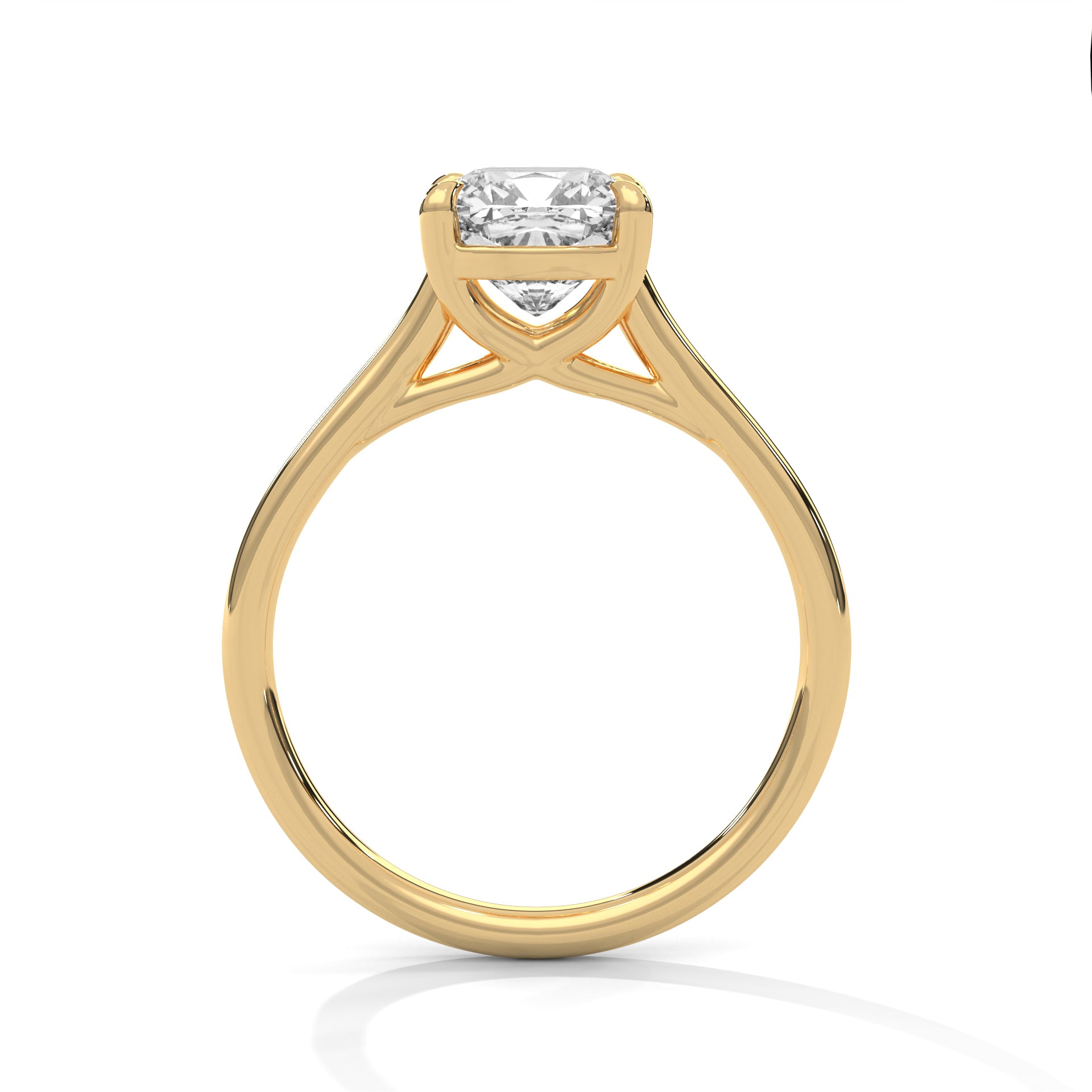 Cushion Solitaire Engagement Ring