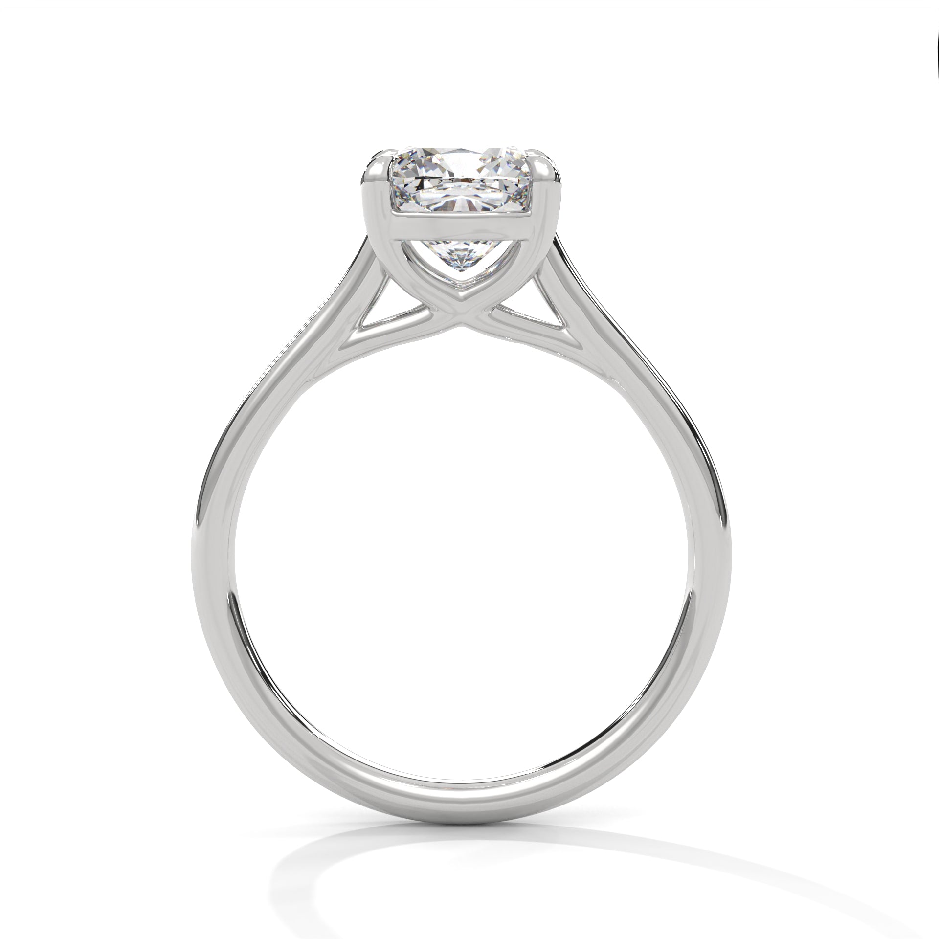 Cushion Solitaire Engagement Ring