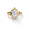 Pear Halo Engagement Ring