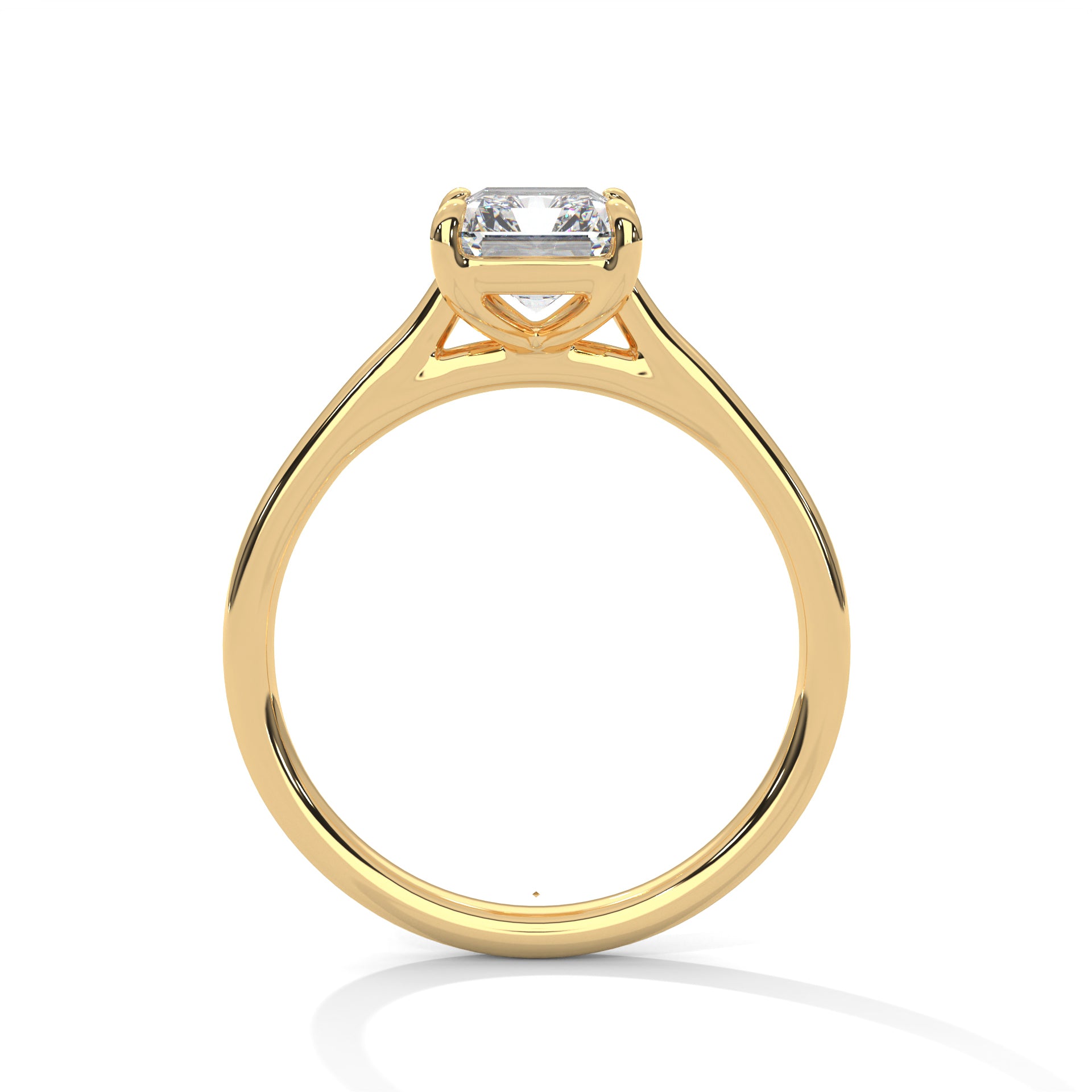 Emerald Cut Solitaire Engagement Ring