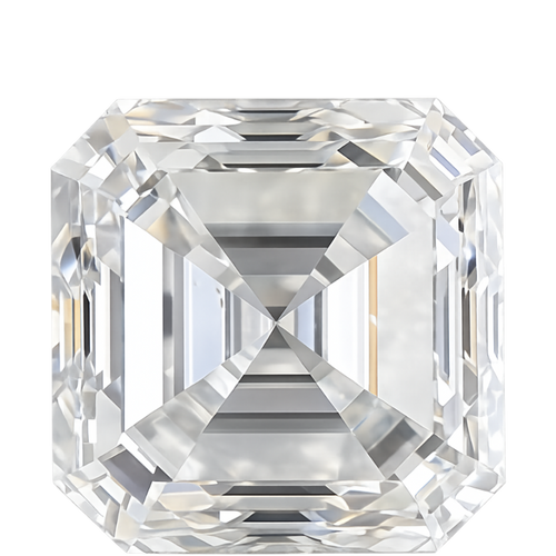 A single square cushion-cut diamond with brilliant faceting, shown in a front-facing view on a solid white background.