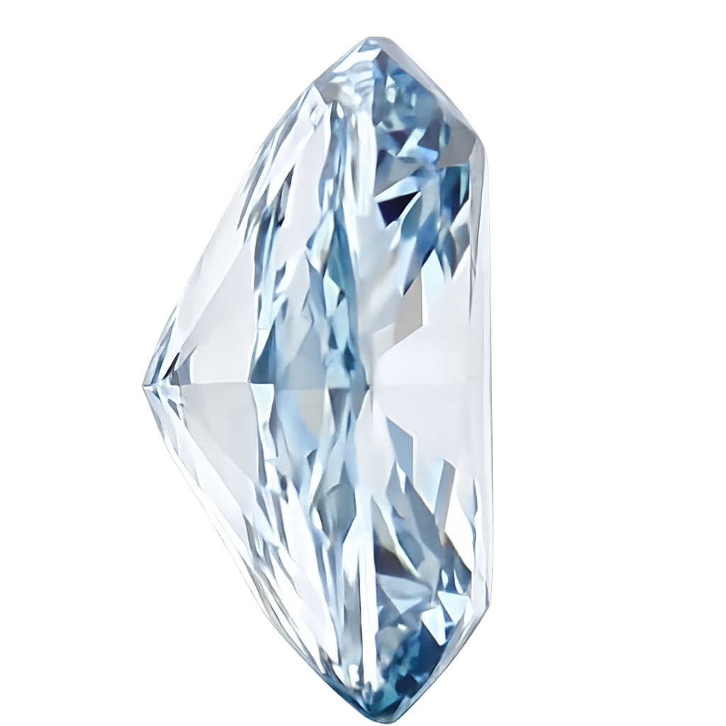 Cushion Cut Lab Grown Fancy Intense Blue Diamond 1 CT