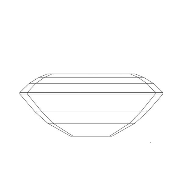 Emerald Cut Lab Grown Diamond 1 CT