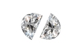 Half-Moon Cut Matching Pair Lab Grown Diamond 1 CT (TDW 2CT)