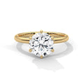 Round Solitaire Engagement Ring with Six-Prong Setting
