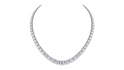Round Brilliant Cut Lab Grown Diamond Tennis Necklace 32.00 CT