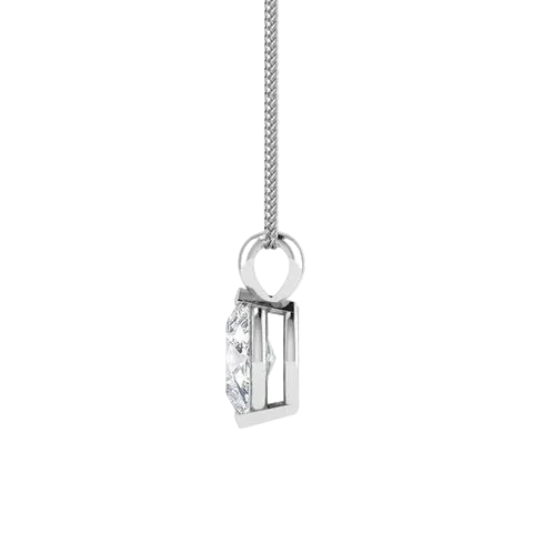 Marquise Lab Diamond 2 Claw Pendant
