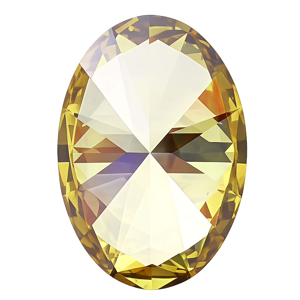 Oval Cut Lab Grown Fancy Intense Yellow Diamond 1 CT