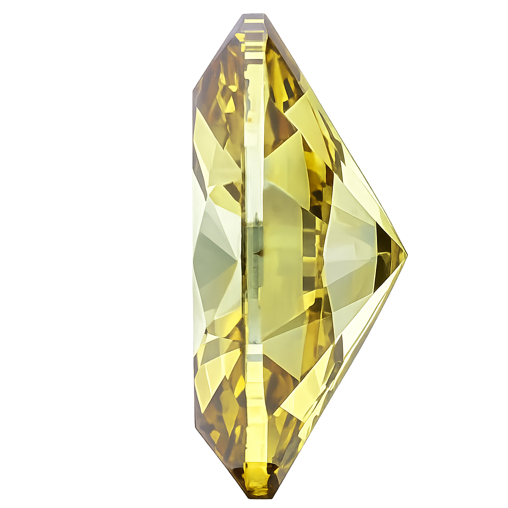 Oval Cut Lab Grown Fancy Intense Yellow Diamond 1 CT