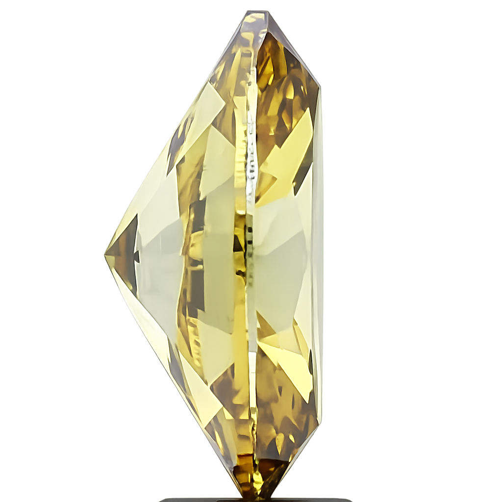 Oval Cut Lab Grown Fancy Intense Yellow Diamond 1 CT