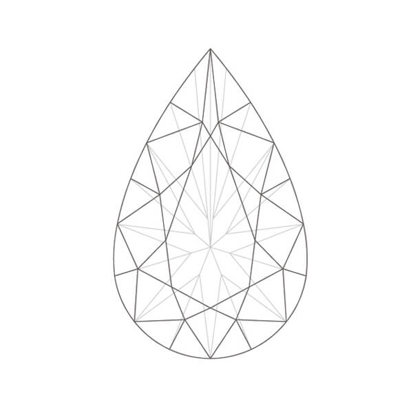 Pear Cut Lab Grown Diamond 1 CT