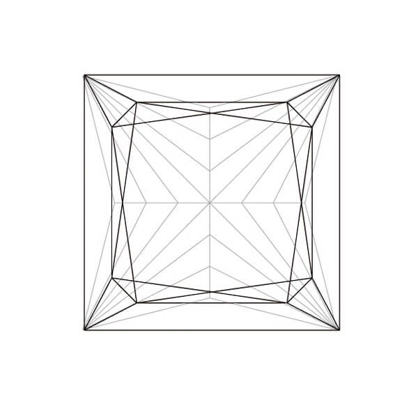Princess Cut Lab Grown Diamond 1 CT