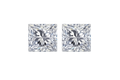 Princess Cut Matching Pair Lab Grown Diamond 1 CT (TDW 2CT)