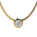 Round Lab Grown Diamond 1.50CT Solitaire Diamond Pendant