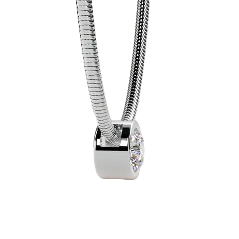 Round Lab Grown Diamond 1.50CT Solitaire Diamond Pendant