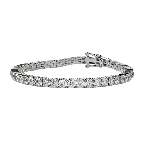 Round Lab Diamond Tennis Bracelet 11 CT