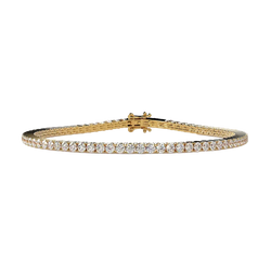 Round Lab Diamond Tennis Bracelet