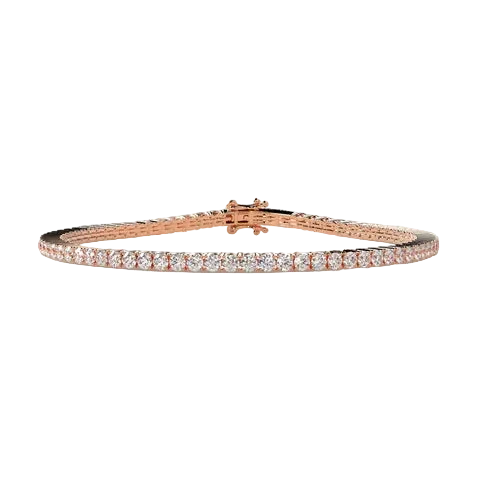 Round Lab Diamond Tennis Bracelet