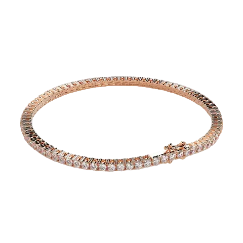 Round Lab Diamond Tennis Bracelet