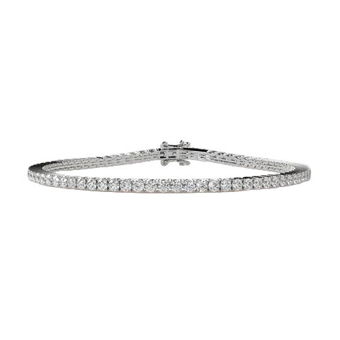 Round Lab Diamond Tennis Bracelet