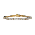 Round 8.10 CT Lab Grown Diamond Tennis Bracelet