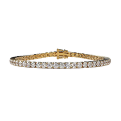 Round 8.10 CT Lab Grown Diamond Tennis Bracelet