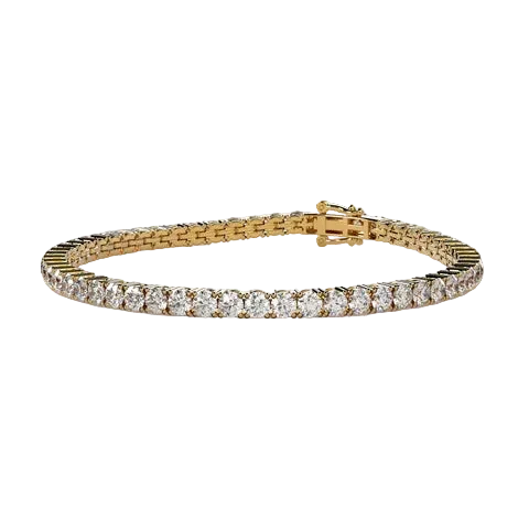Round 8.10 CT Lab Grown Diamond Tennis Bracelet
