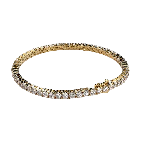 Round 8.10 CT Lab Grown Diamond Tennis Bracelet