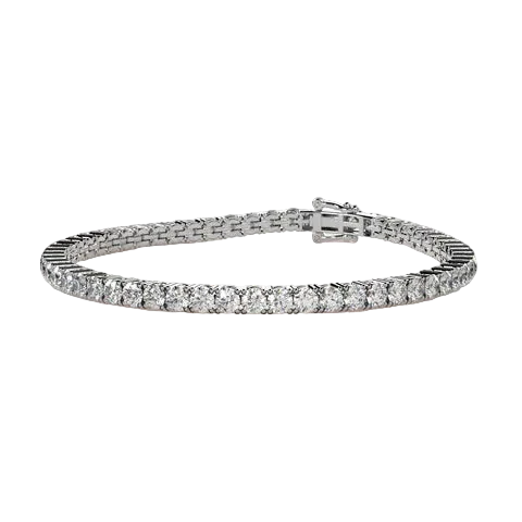 Round 8.10 CT Lab Grown Diamond Tennis Bracelet