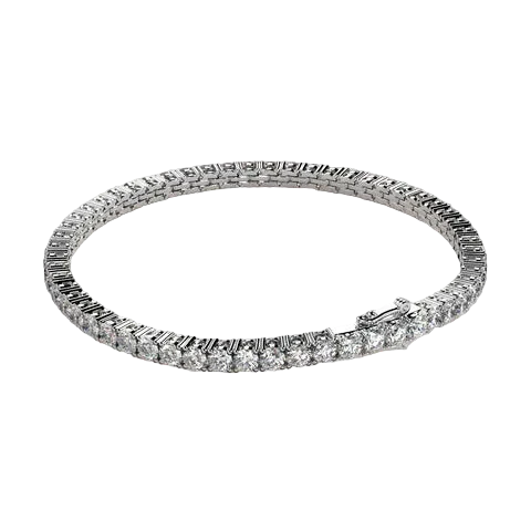 Round 8.10 CT Lab Grown Diamond Tennis Bracelet