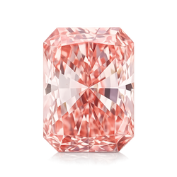 Radiant Cut Lab Grown Fancy Vivid Pink Diamond 1 CT