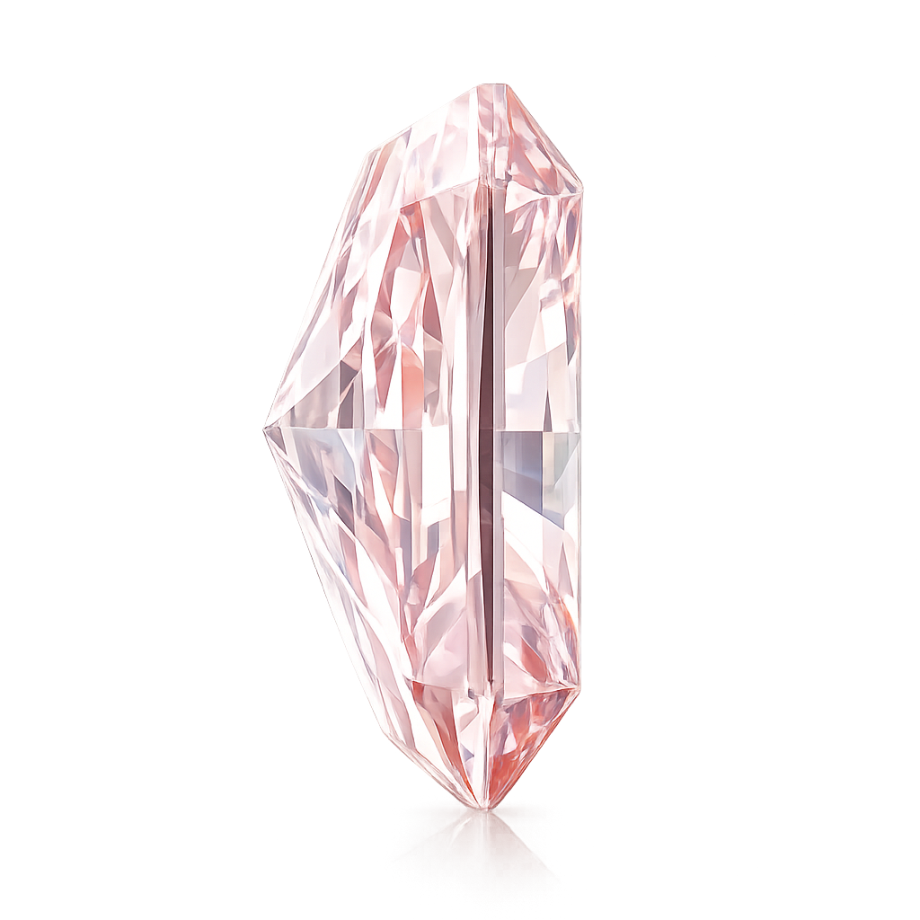 Radiant Cut Lab Grown Fancy Vivid Pink Diamond 1 CT