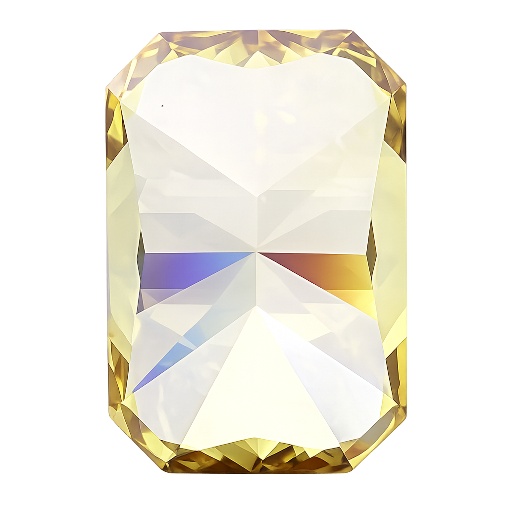 Radiant Cut Lab Grown Fancy Intense Yellow Diamond 1 CT