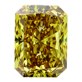 Radiant Cut Lab Grown Fancy Intense Yellow Diamond 1 CT