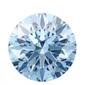 Round Cut Lab Grown Fancy Vivid Blue Diamond 1 CT