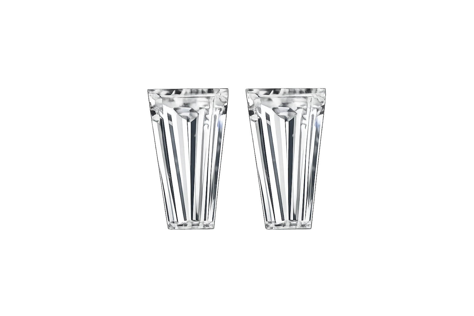 Tapered Baguette Cut Matching Pair Lab Grown Diamond 1 CT (TDW 2CT)