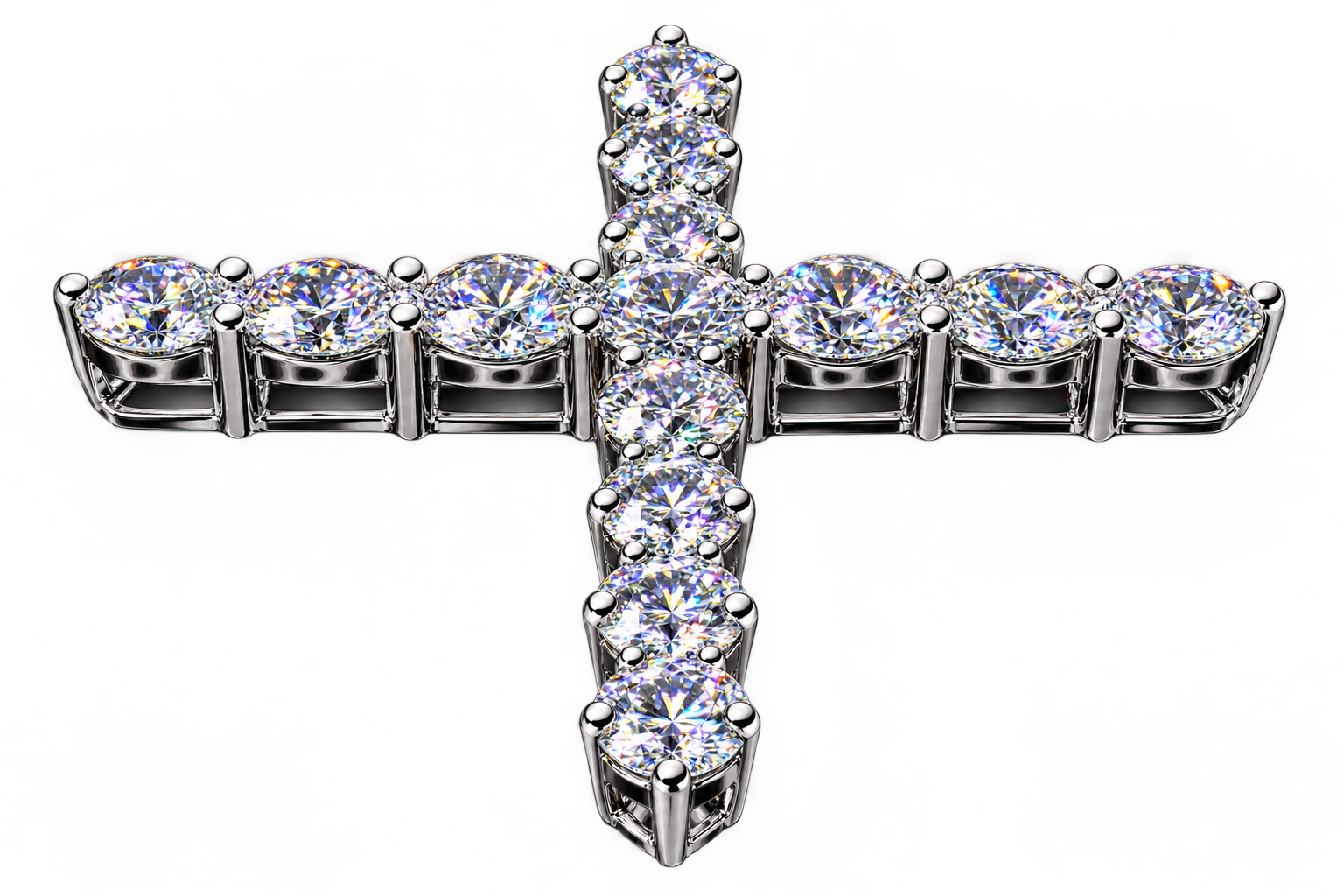 Cross Lab grown Diamond Pendant 3.87 CT