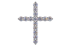 Cross Lab grown Diamond Pendant 2.41 CT